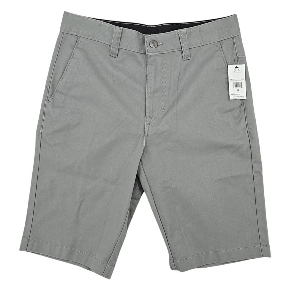 Volcom Men's Gray Shorts Vmonty Stretch 22 Size 28 NWT